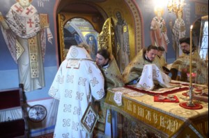 Божественная литургия в Свято-Троицком кафедральном соборе г. Саратова