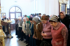Божественная литургия в храме во имя святого великомученика Георгия Победоносца города Саратова