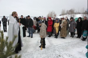 На Волге в селе Пристанное совершен чин Великого освящения воды