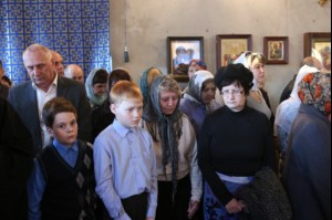 Всенощное бдение в храме Благовещения Пресвятой Богородицы г. Саратова