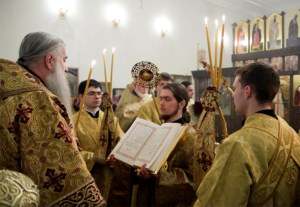 Всенощное бдение в Благовещенском храме г. Вольска