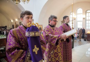 Божественная литургия в храме во имя святого благоверного князя Александра Невского г.Ртищево