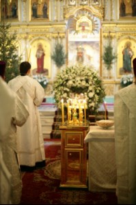 Заупокойная Литургия и панихида в Духосошественском кафедральном соборе Саратова