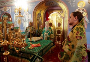Всенощное бдение в Свято-Троицком кафедральном соборе г. Саратова