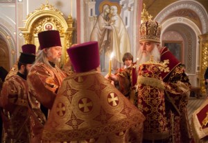 Всенощное бдение в Свято-Троицком кафедральном соборе г.Саратова