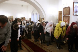 Божественная литургия в Спасо-Преображенском мужском монастыре г.Саратова
