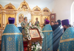 Божественная литургия в Свято-Успенском храме пос. Возрождение Хвалынского района