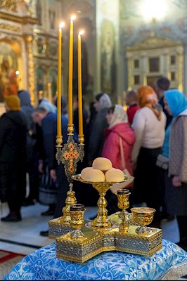 Всенощное бдение в Покровском храме г. Саратова