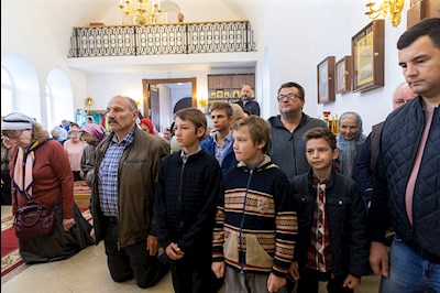 Великое освящение храма Сорока Севастийских мучеников г. Саратова и Божественная литургия в новоосвященном храме