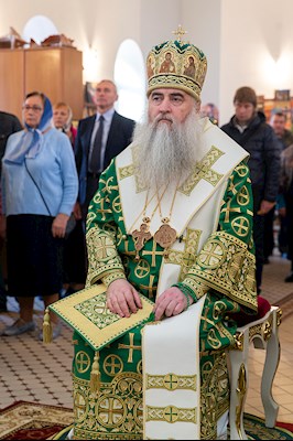 Божественная литургия в храме преподобного Сергия Радонежского г. Саратова