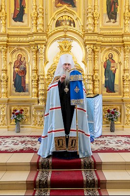 Божественная литургия в храме в честь Казанской иконы Божией Матери г. Саратова