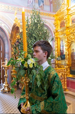 Всенощное бдение в Свято-Троицком кафедральном соборе г.Саратова