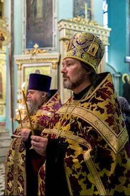 Всенощное бдение в храме в честь Сошествия Святого Духа г. Саратова