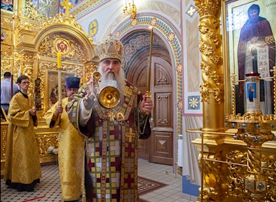 Всенощное бдение в Свято-Троицком кафедральном соборе г. Саратова