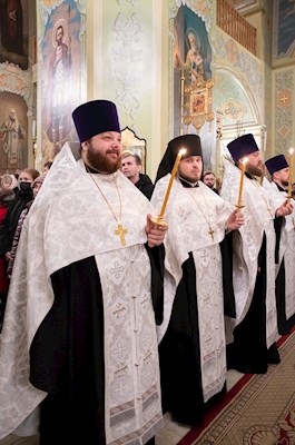 Всенощное бдение в Покровском соборе г. Саратова