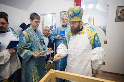 Митрополит Игнатий совершил Великое освящение храма в честь иконы Божией Матери «Спорительница хлебов» с. Кувыка и первую Божественную литургию в новоосвященном храме