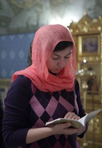Крещальная литургия в Свято-Троицком соборе Саратова