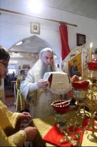 Чин Великого освящения и Божественная литургия в храме святого пророка Илии в селе Липовка Базарно-Карабулакского района