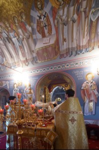 Божественная литургия в Свято-Троицком кафедральном соборе г. Саратова