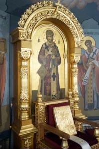 Крещальная литургия в Свято-Троицком кафедральном соборе города Саратова