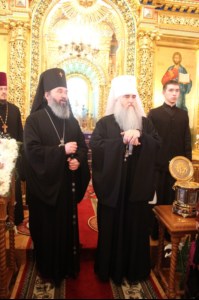 Божественная литургия в кафедральном соборе Казанской иконы Божией Матери г. Элисты