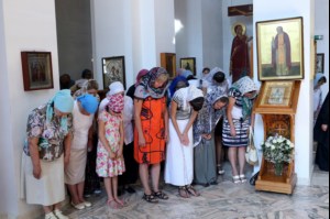 Божественная литургия в Свято-Алексиевском женском монастыре г. Саратова