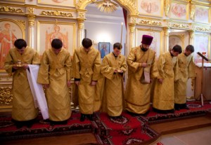 Всенощное бдение в храме в честь Рождества Христова г. Вольска