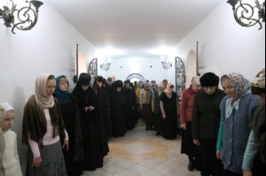 Божественная литургия и Великое освящение в Свято-Алексиевском женском монастыре г. Саратова
