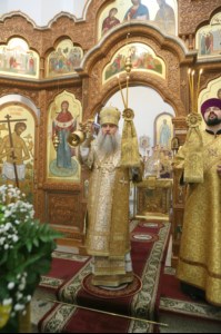 Божественная литургия в храме во имя святого равноапостольного великого князя Владимира г. Саратова