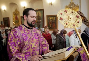 Божественная литургия в храме во имя святого благоверного князя Александра Невского г.Ртищево