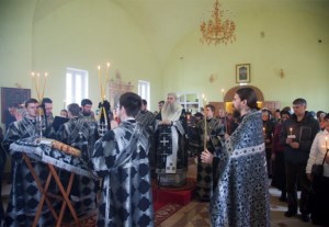 Пассия в Свято-Никольском храме г. Ртищево