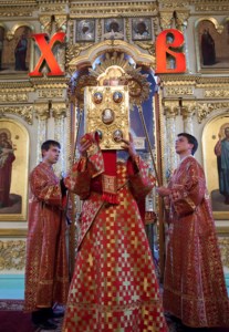 Всенощное бдение в храме в честь Сошествия Святого Духа г.Саратова