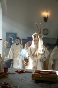 Божественная литургия в храме во имя Архангела Михаила с. Михайловка Саратовского района