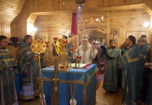 Божественная литургия в храме в честь Рождества Пресвятой Богородицы г.Саратова