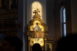 Великое повечерие с чтением канона преподобного Андрея Критского в храме великомученика Георгия Победоносца г. Саратова
