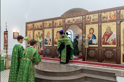Всенощное бдение в храме преподобного Сергия Радонежского г. Саратова