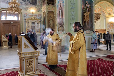 Всенощное бдение в храме Покрова Пресвятой Богородицы г. Саратова