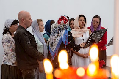 Божественная литургия в храме святителя Тихона, Епископа Воронежского, Задонского чудотворца г. Саратова