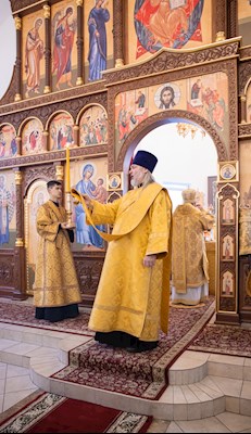 Митрополит Игнатий совершил Божественную литургию в храме святителя Николая Японского г. Саратова