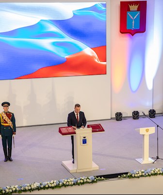 Митрополит Игнатий принял участие в церемонии вступления в должность губернатора Саратовской области