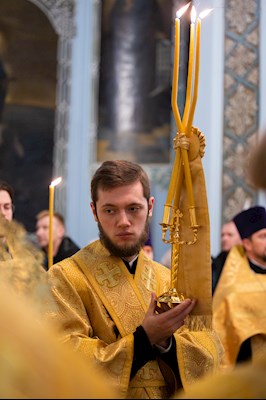 Митрополит Игнатий совершил всенощное бдение в Свято-Духовском соборе г. Саратова