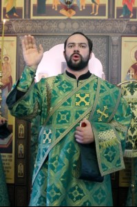 Божественная литургия в храме во имя преподобного Сергия Радонежского поселок Юбилейный г.Саратова