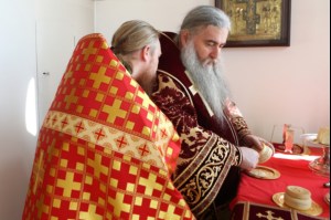 Божественная литургия в Свято-Троицком кафедральном соборе Вольска