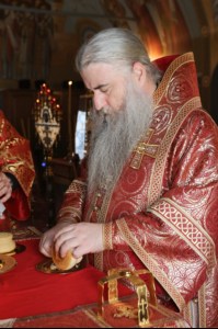 Крещальная Литургия в Свято-Троицком соборе Саратова
