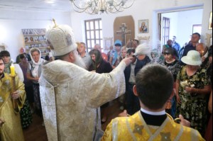 Чин Великого освящения и Божественная литургия в храме святого пророка Илии в селе Липовка Базарно-Карабулакского района