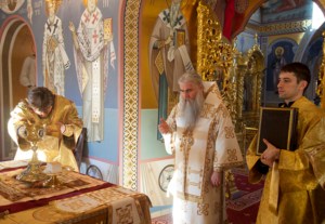 Божественная литургия в Свято-Троицком кафедральном соборе г. Саратова