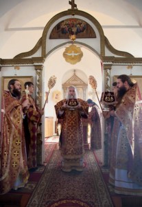 Божественная литургия в Спасо-Преображенском мужском монастыре г. Саратова