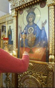 Божественная литургия в храме во имя святого великомученика Георгия Победоносца города Саратова