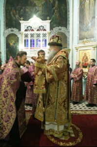 Всенощное бдение в храме в честь Сошествия Святого Духа г.Саратова