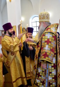 Всенощное бдение в храме в честь Рождества Христова г. Саратова